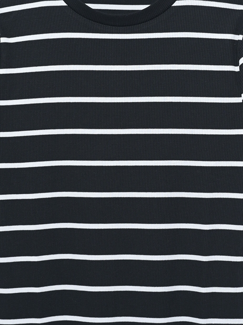 Striped Crew Neck Women's Dress -S5I047Z8-LEG