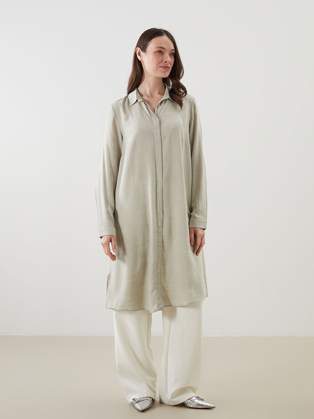 LCW Grace Women's Shirt Tunic -S5I060Z8-GHY