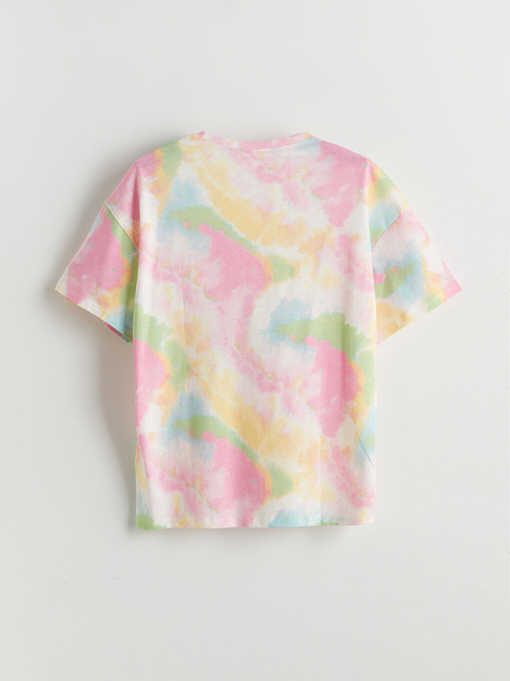 Pembe Bisiklet Yaka Kız Çocuk Pijama Üst-1