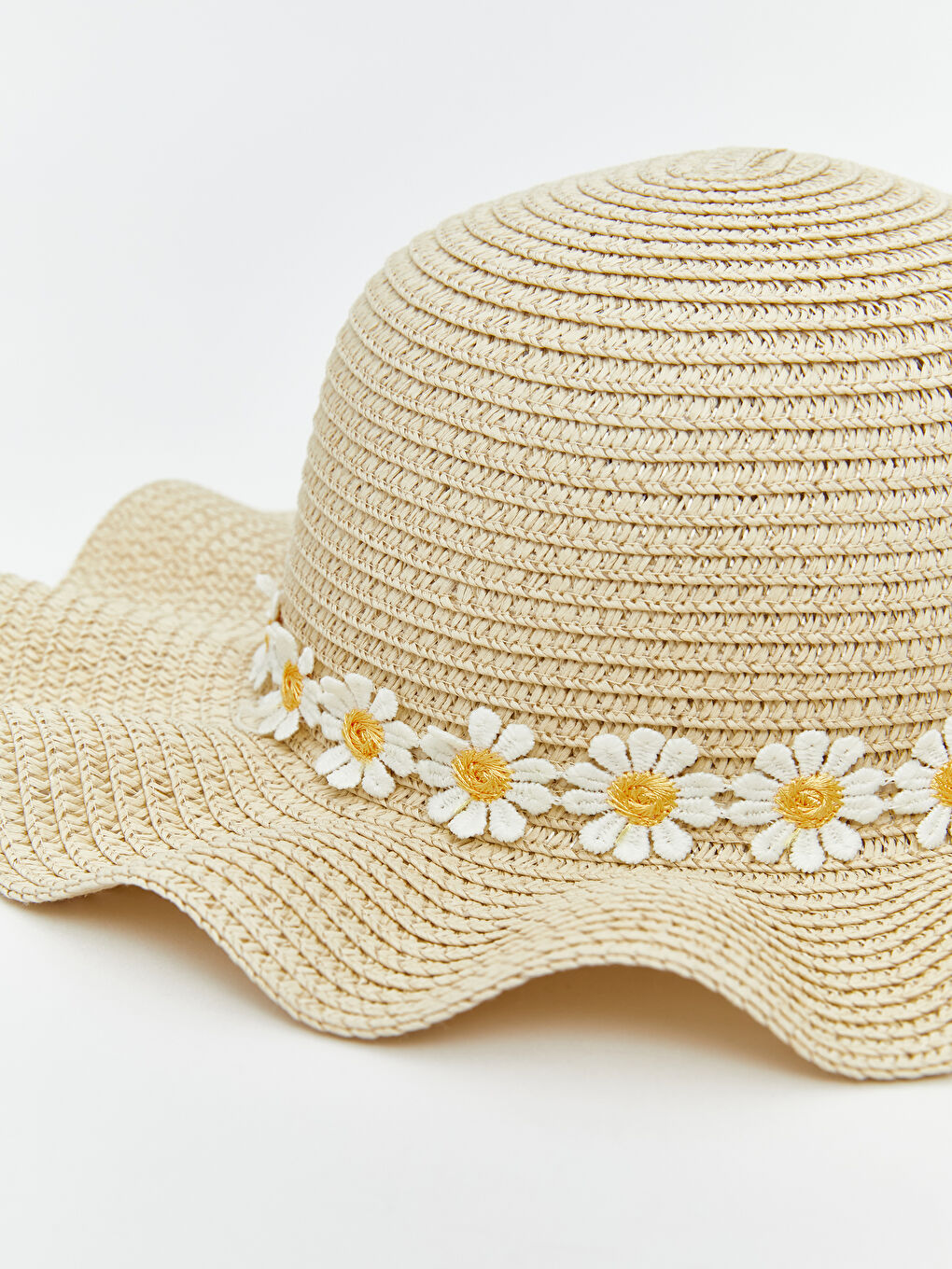LCW ACCESSORIES Floral Patterned Straw Girls' Hat -S5I079Z4-F0B