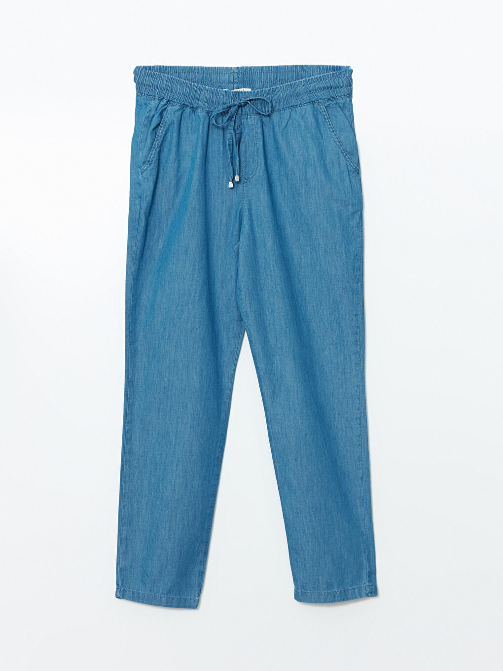 Elasticated Waist Carrot Fit Women's Jeans -S5I080Z8-563
