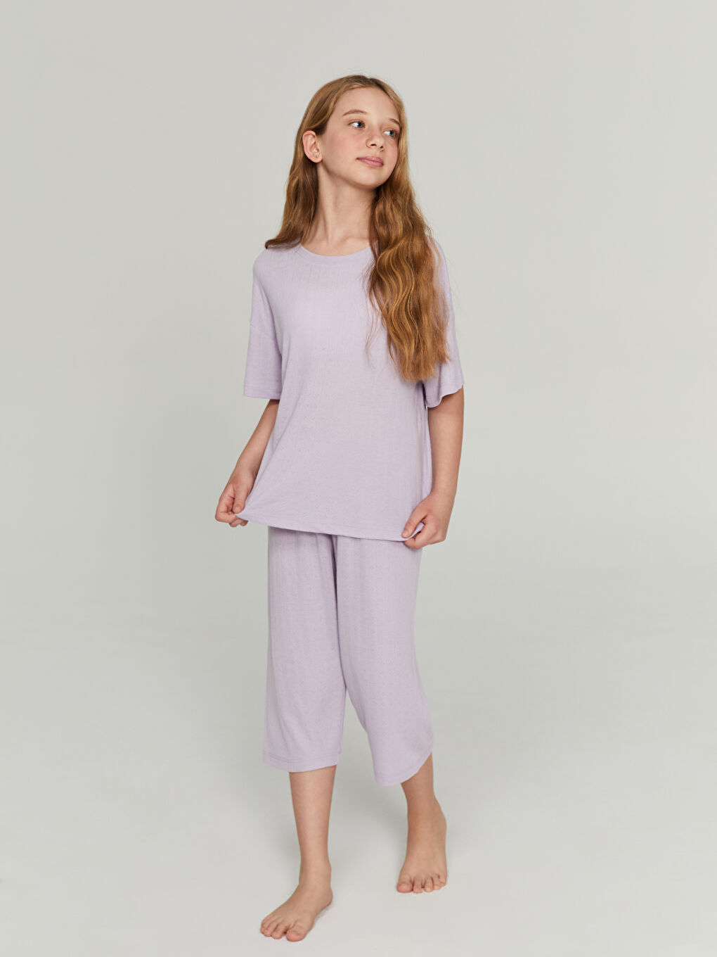 Girl LILAC Capri Pyjamas Set -S5I100Z4-G2N