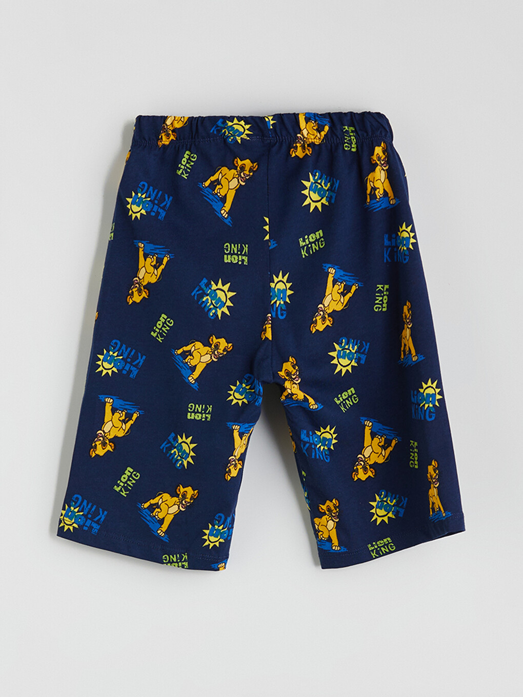 Turkuaz Aslan Kral Baskılı Erkek Çocuk Şort Pijama Altı-1