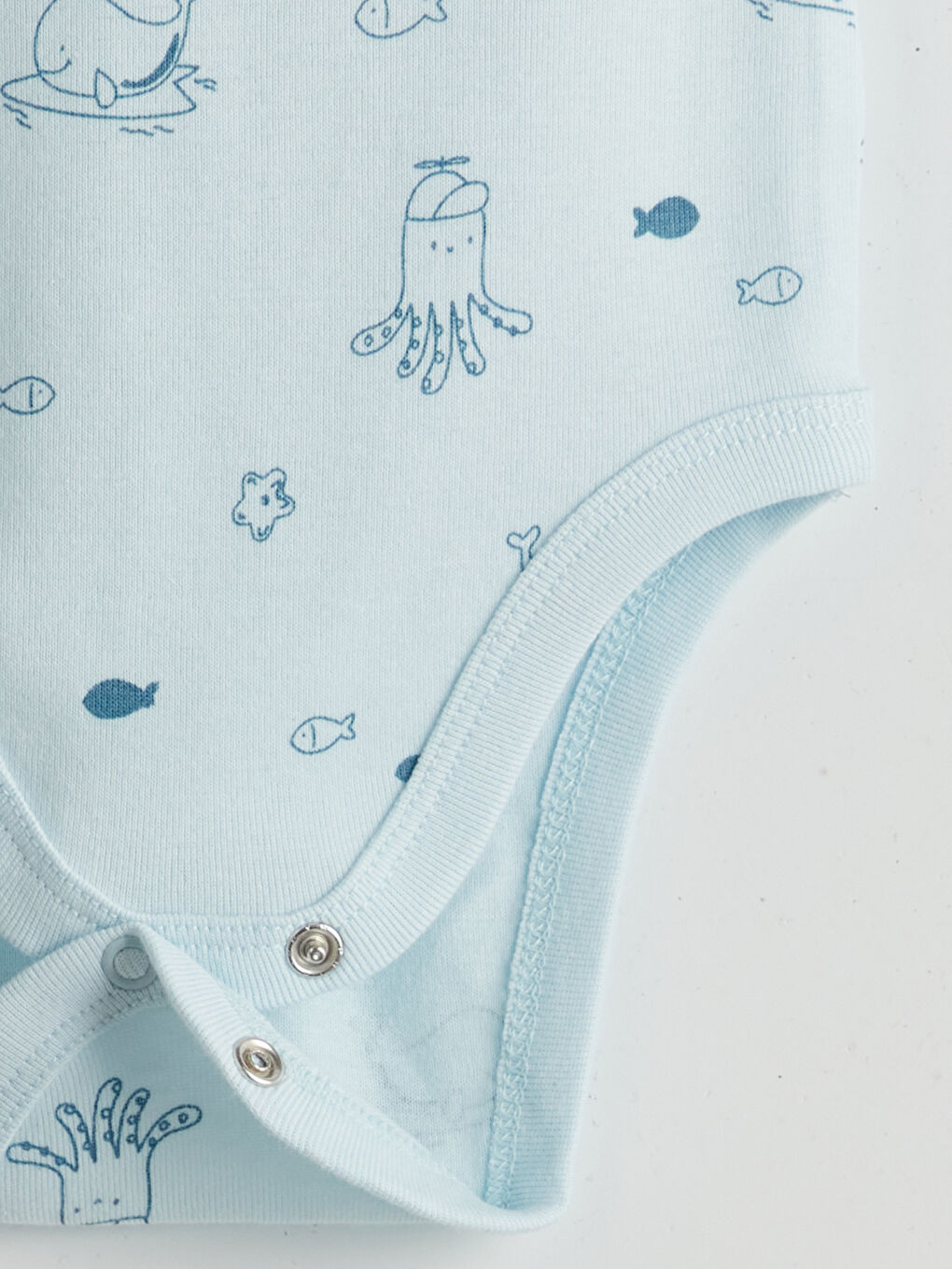 Organic Fabric Baby Boys Snap-Button Bodysuit and Shorts 2 Pack -S5I162Z1-LQT