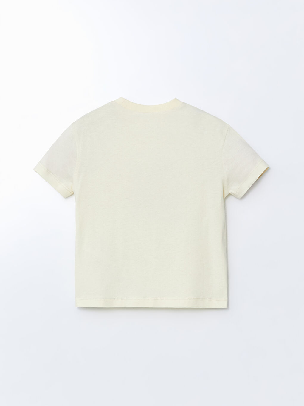 Bej Bisiklet Yaka Baskılı Erkek Çocuk Tişört-1