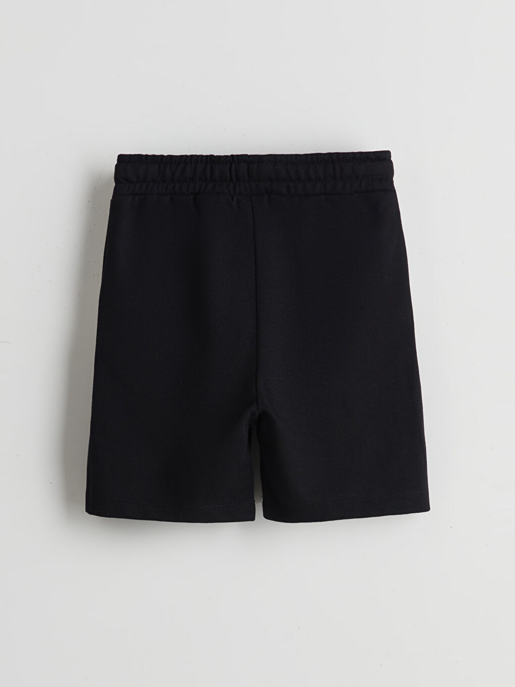 Siyah Beli Lastikli Erkek Çocuk Şort-1