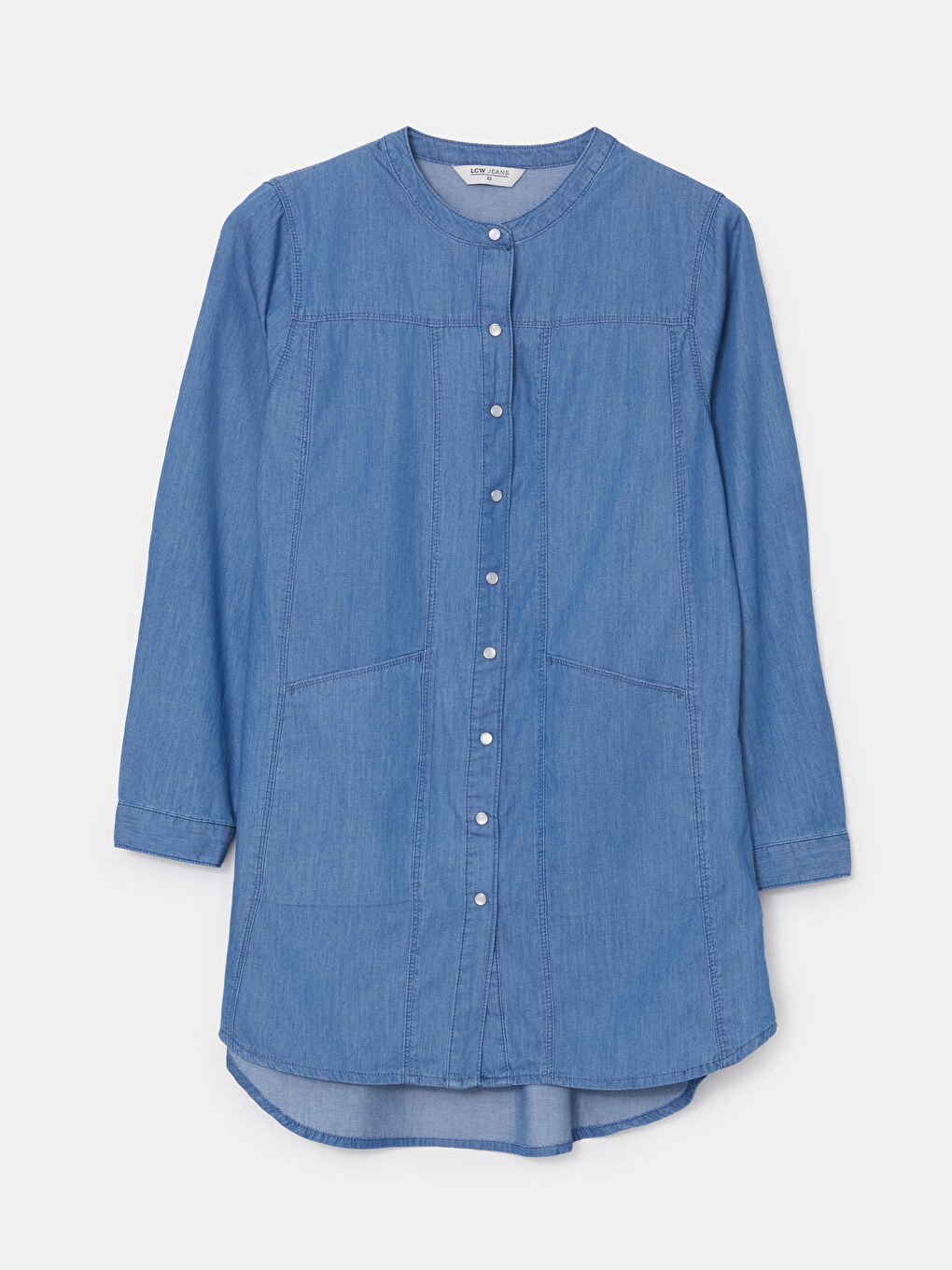 LCW Grace Crew Neck Straight Long Sleeve Women's Jeans Tunic -S5I230Z8-890