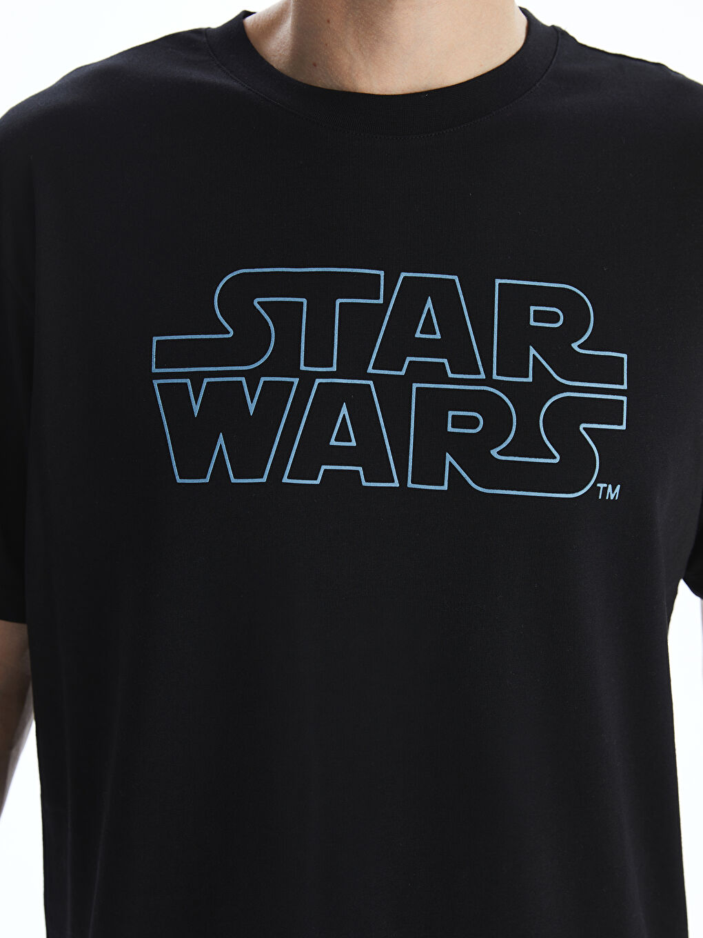 Crew Neck Short Sleeve Star Wars Printed Jersey Men's T-Shirt -S5I233Z8-CVL