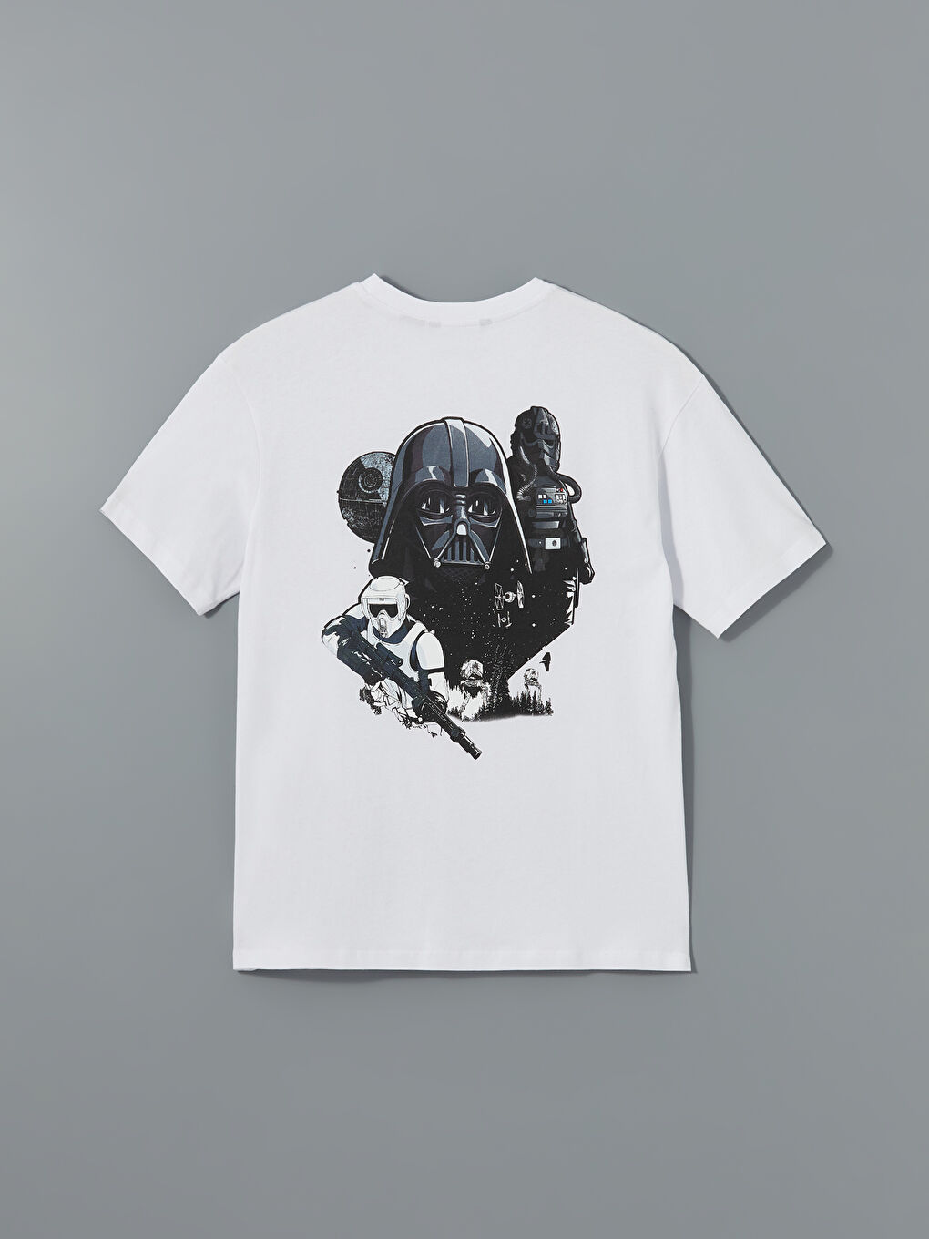Crew Neck Short Sleeve Star Wars Printed Jersey Men's T-Shirt -S5I233Z8-Q6K
