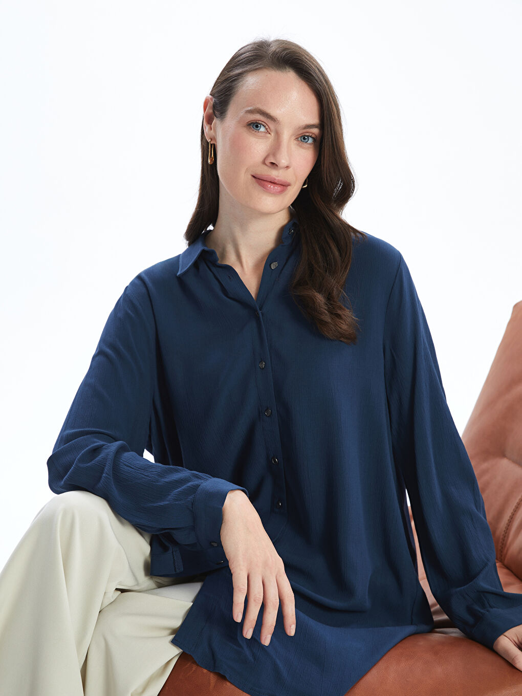 LCW Grace Women's Shirt Tunic -S5I252Z8-YE1