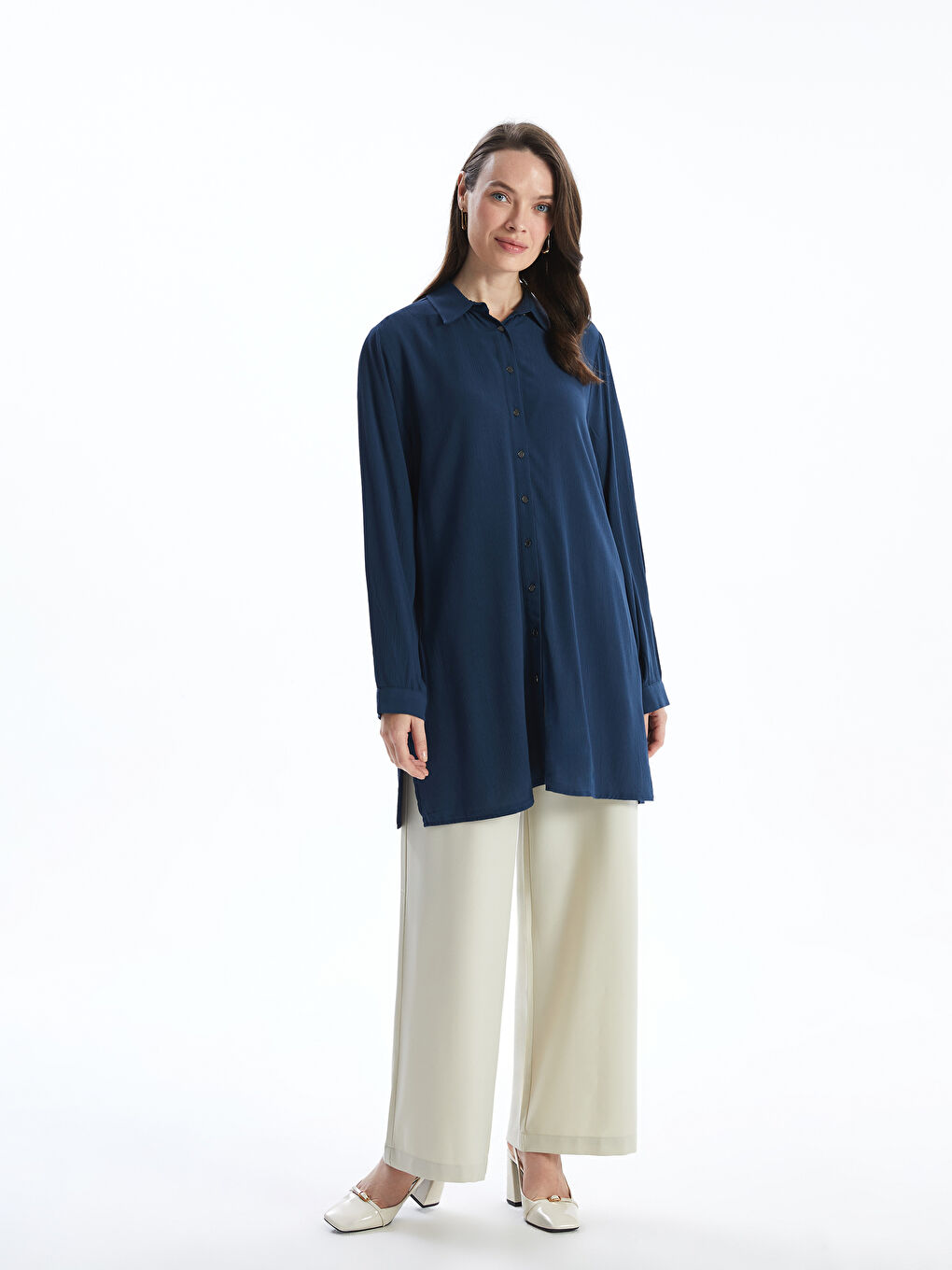 LCW Grace Women's Shirt Tunic -S5I252Z8-YE1