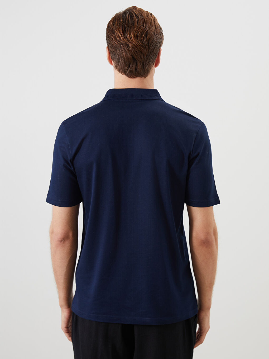 Lacivert Polo Yaka Erkek Tişört-7