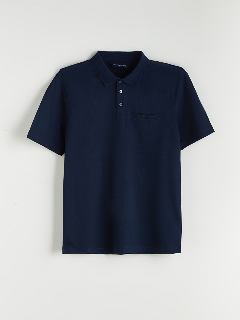 Lacivert Polo Yaka Erkek Tişört-8