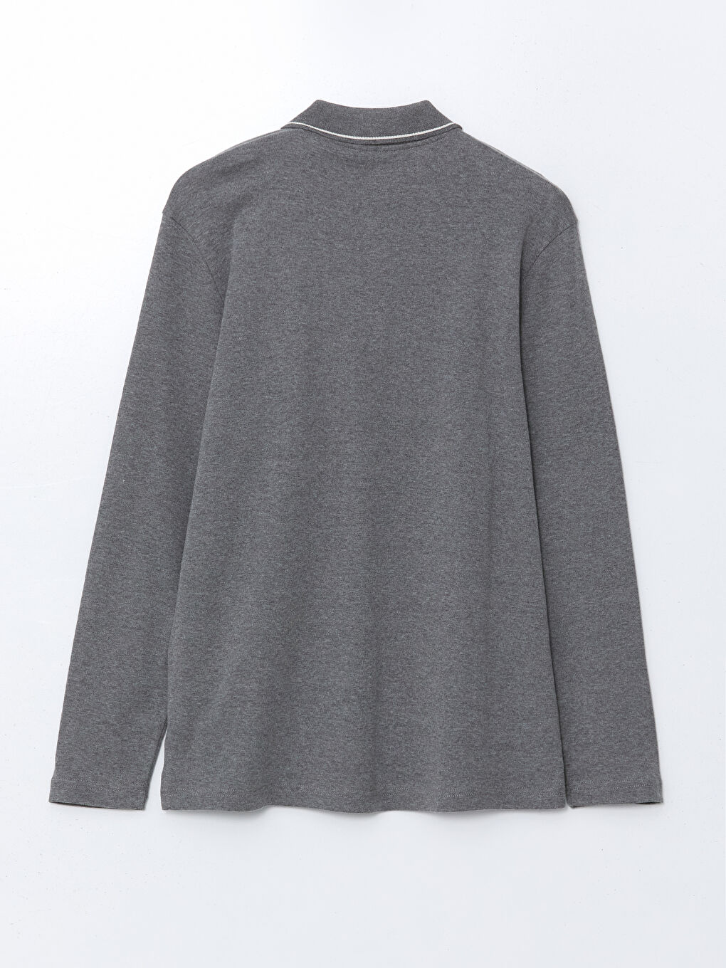 Polo Neck Long Sleeve Men's Sweatshirt -S5I262Z8-D7H