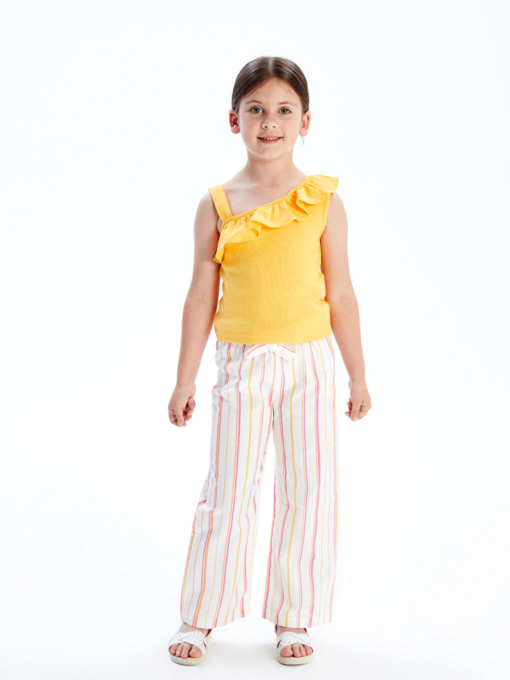 LCW Kids Girl ORANGE T-Shirt -S5I266Z1-FVD