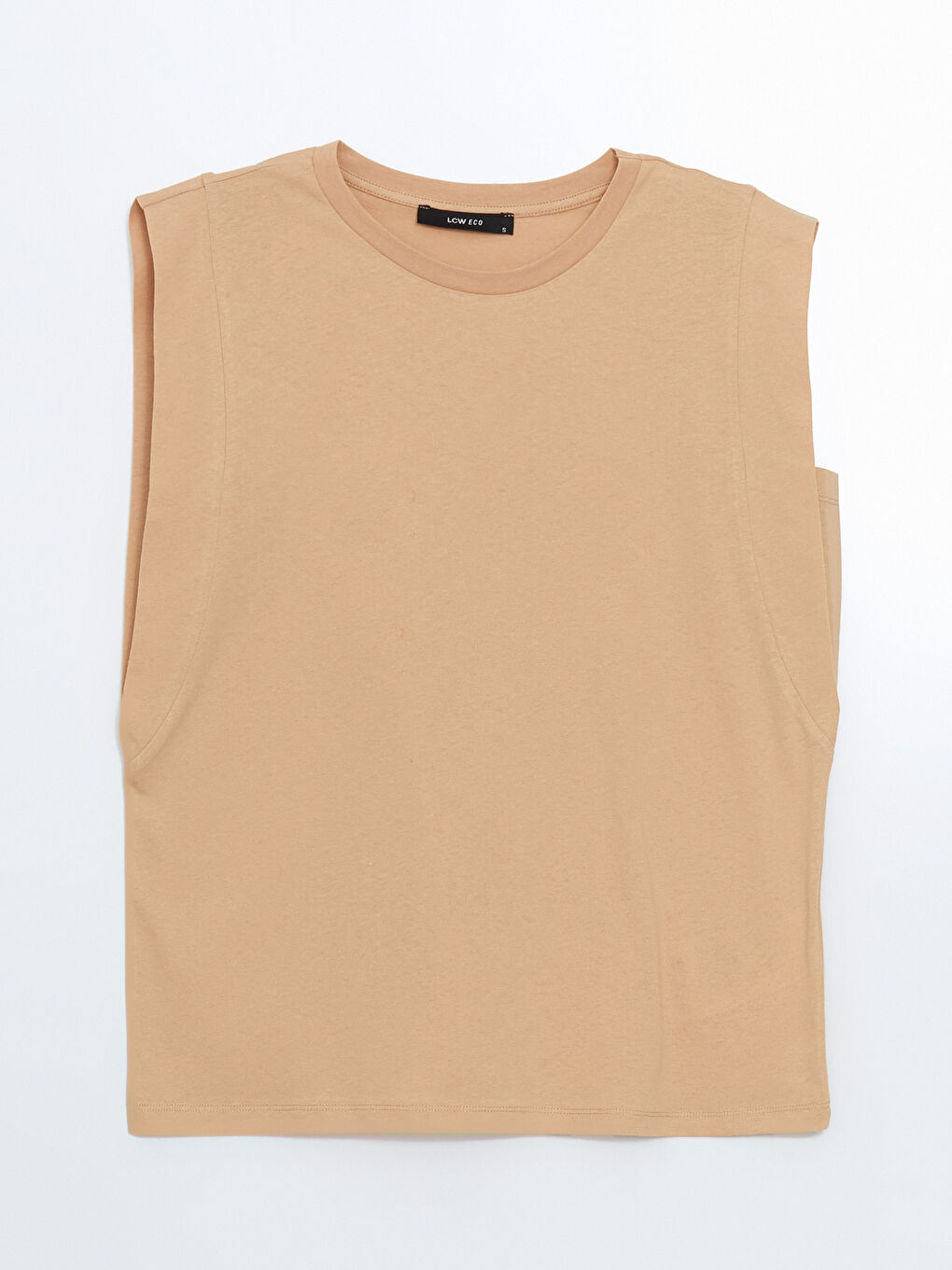 LCW ECO Kahverengi Bisiklet Yaka Kadın Bluz - 4