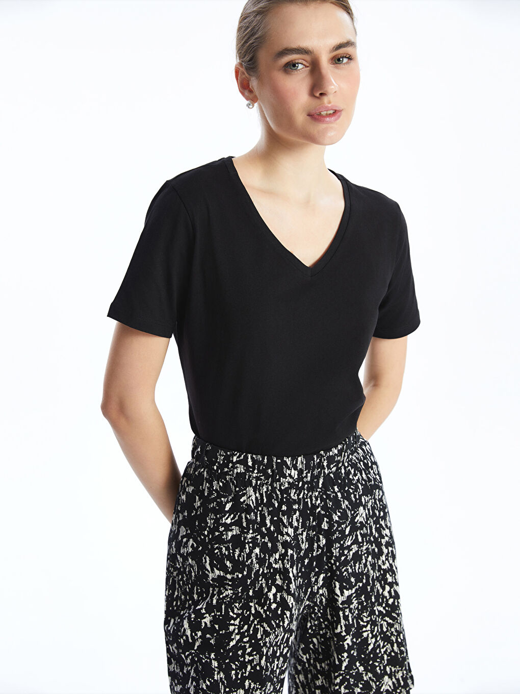 V-Neck Women's T-Shirt -S5I278Z8-CVL