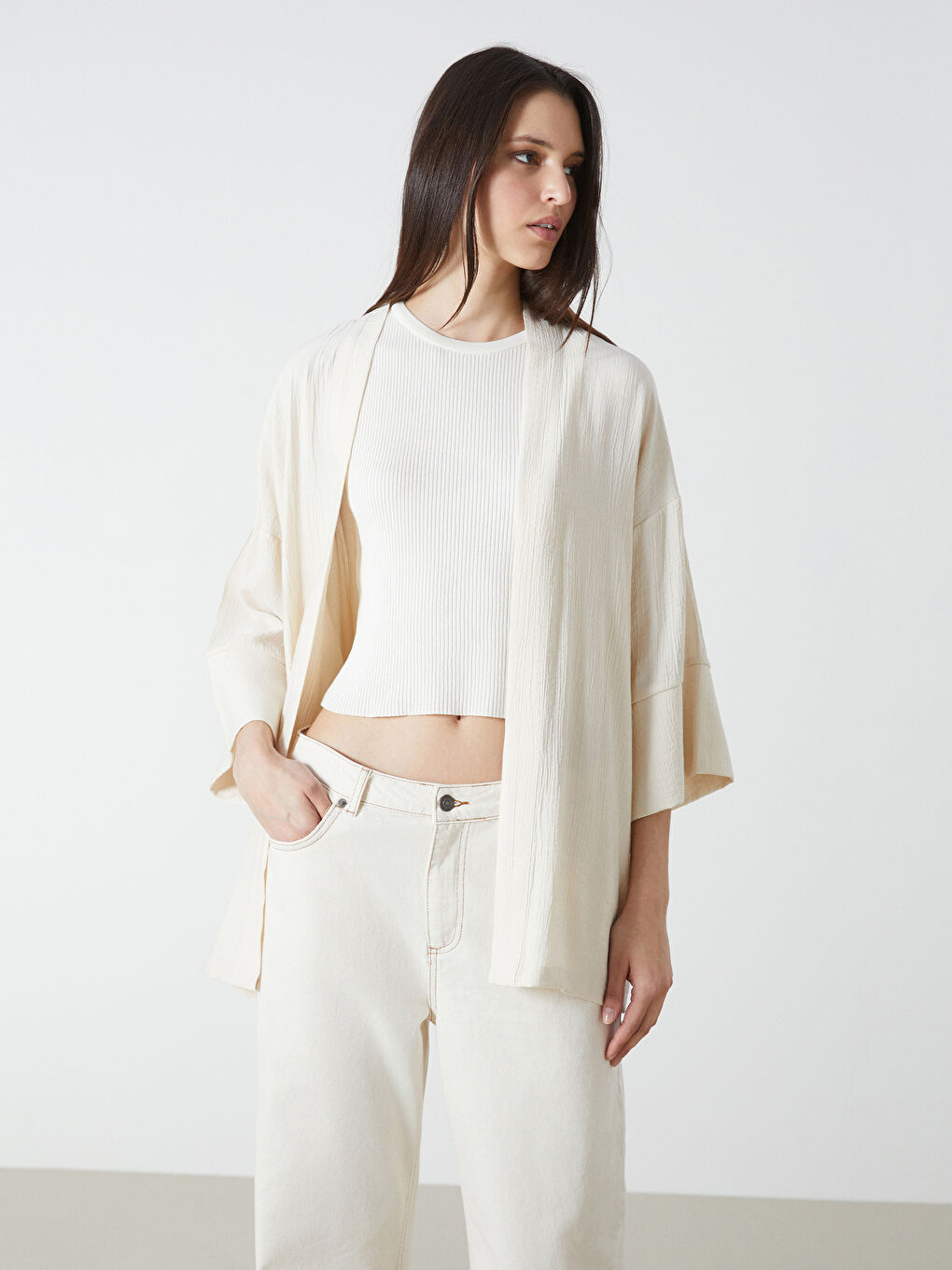 BEŽ Kimono Žene -S5I281Z8-YRQ