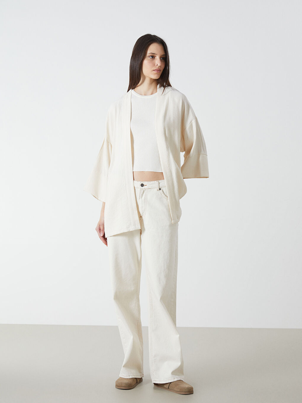 BEŽ Kimono Žene -S5I281Z8-YRQ