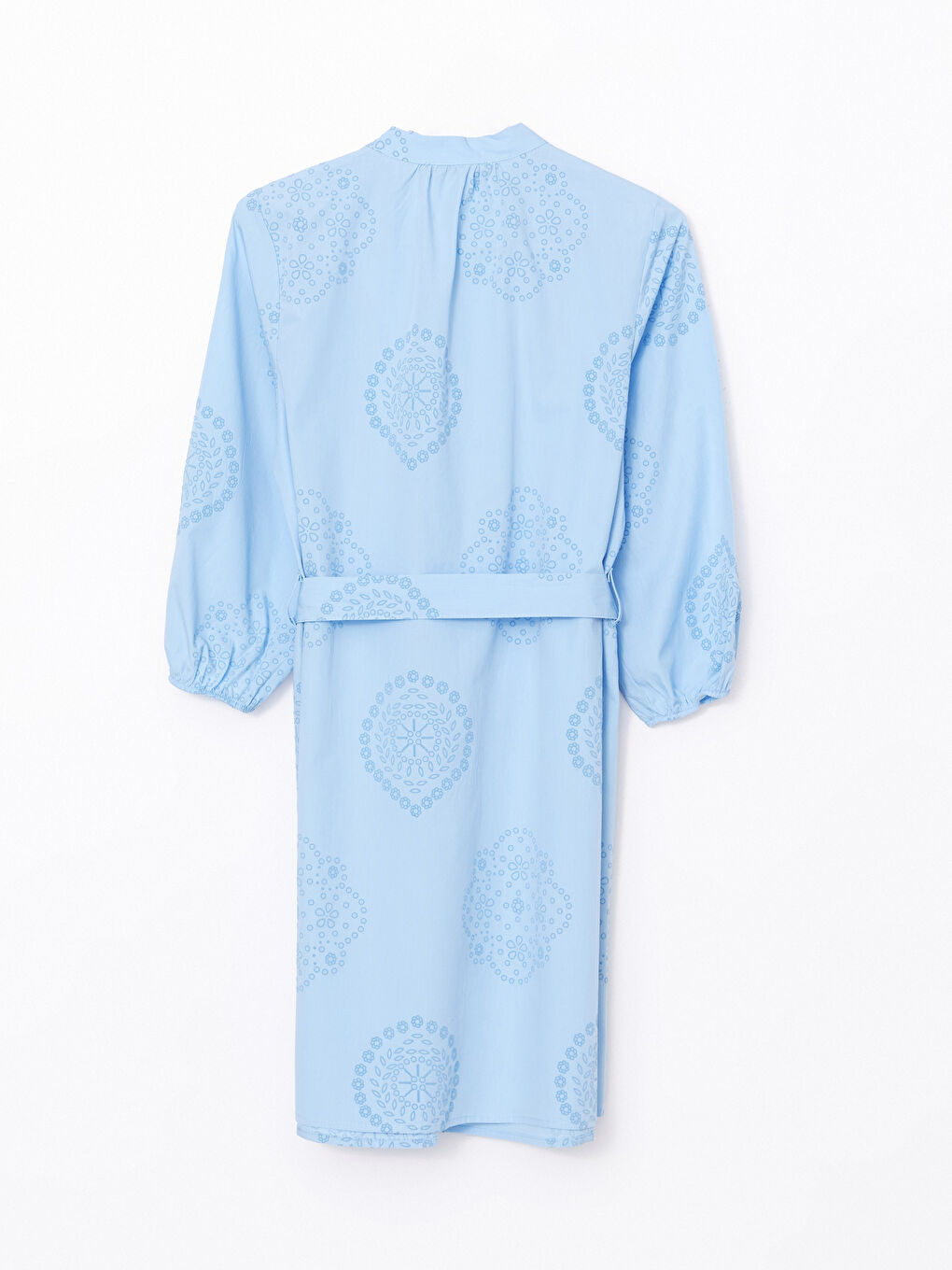 Notch Neck Patterned Women's Dress -S5I304Z8-LQQ