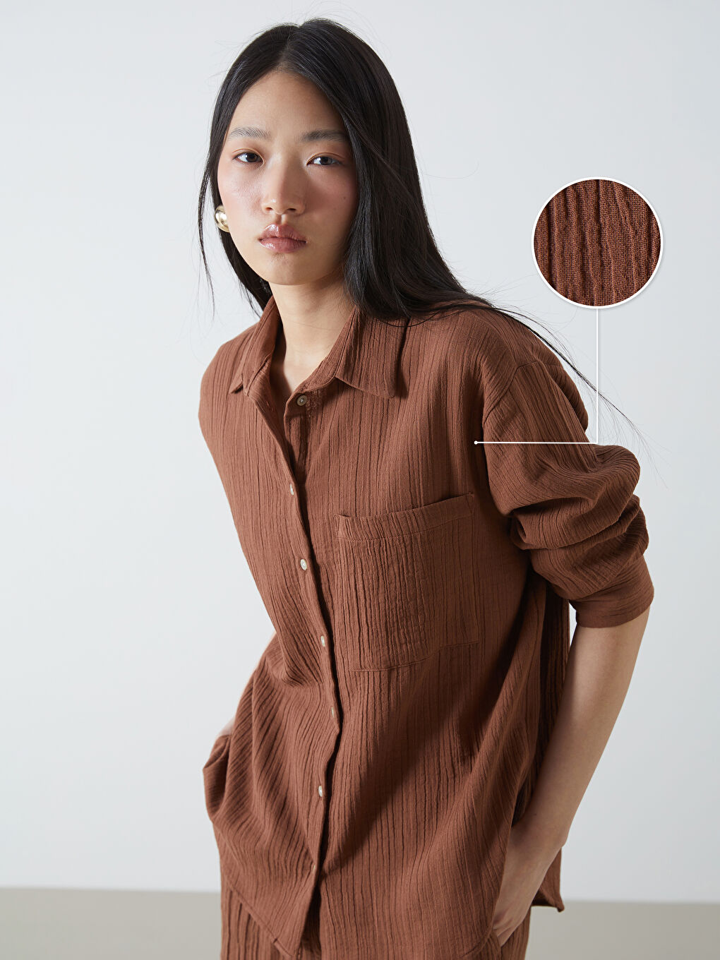 Loose Fit Women Shirt -S5I323Z8-YZD