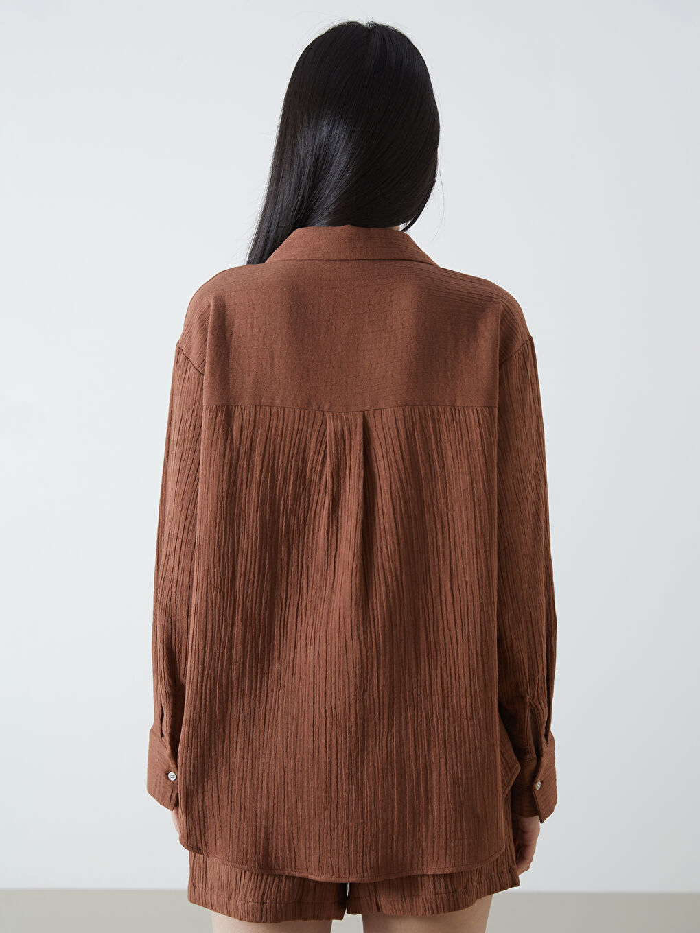 قميص نساء مجعد-3