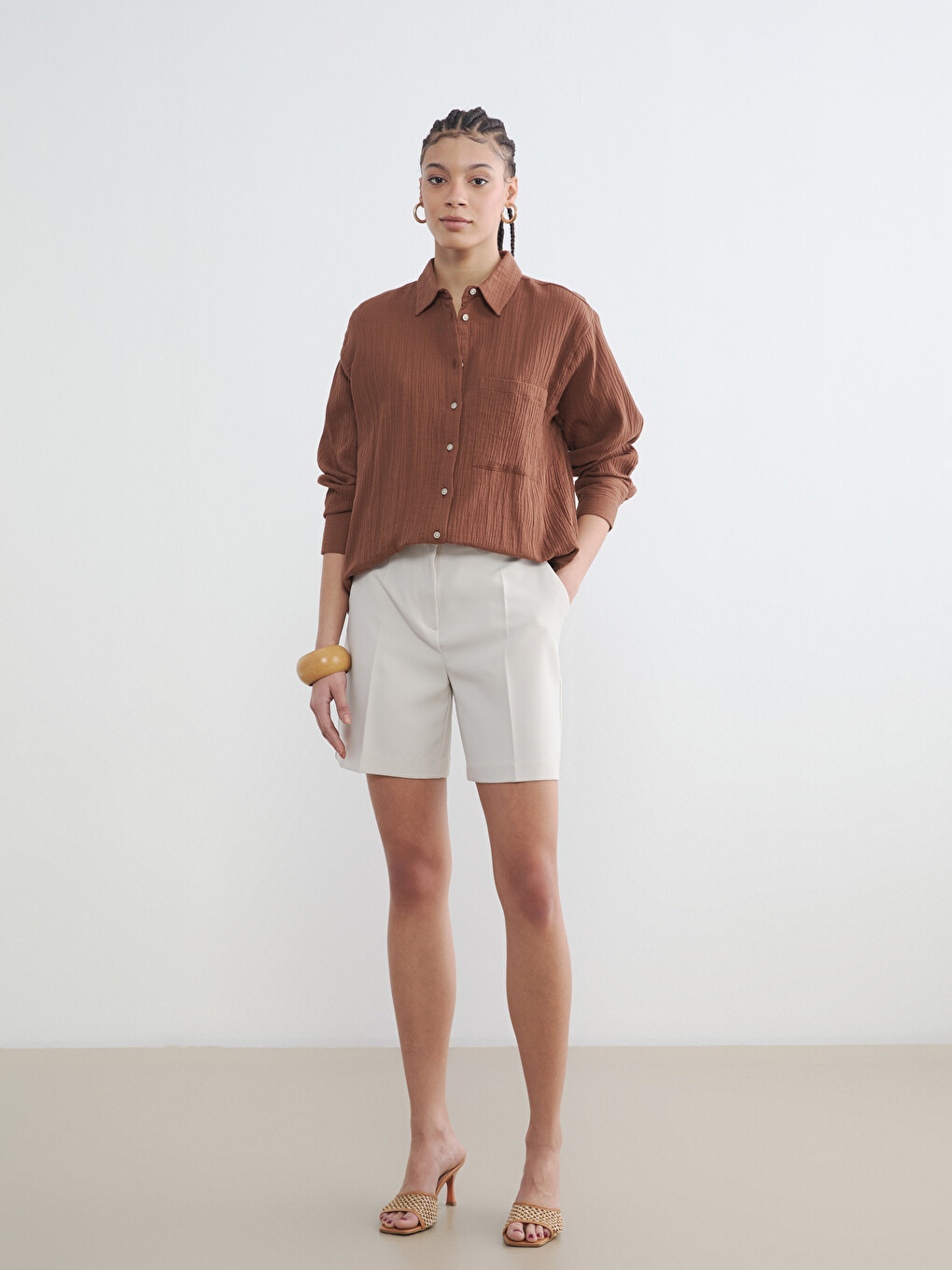 Textured Women's Shirt-1