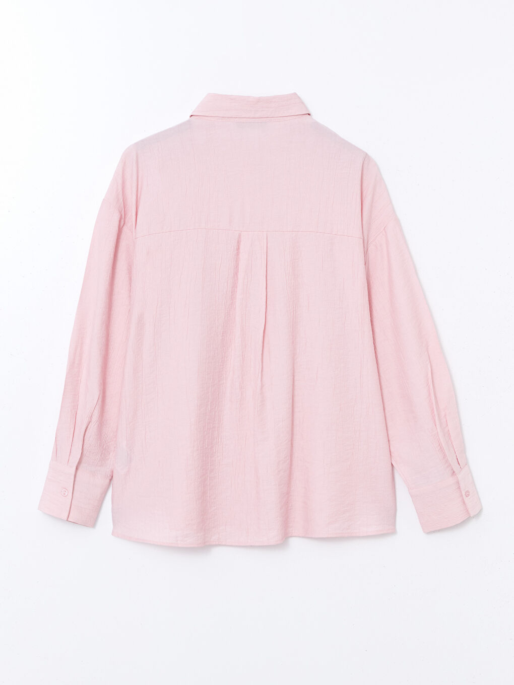 LCW Vision Pembe Dokulu Oversize Kadın Gömlek - 5