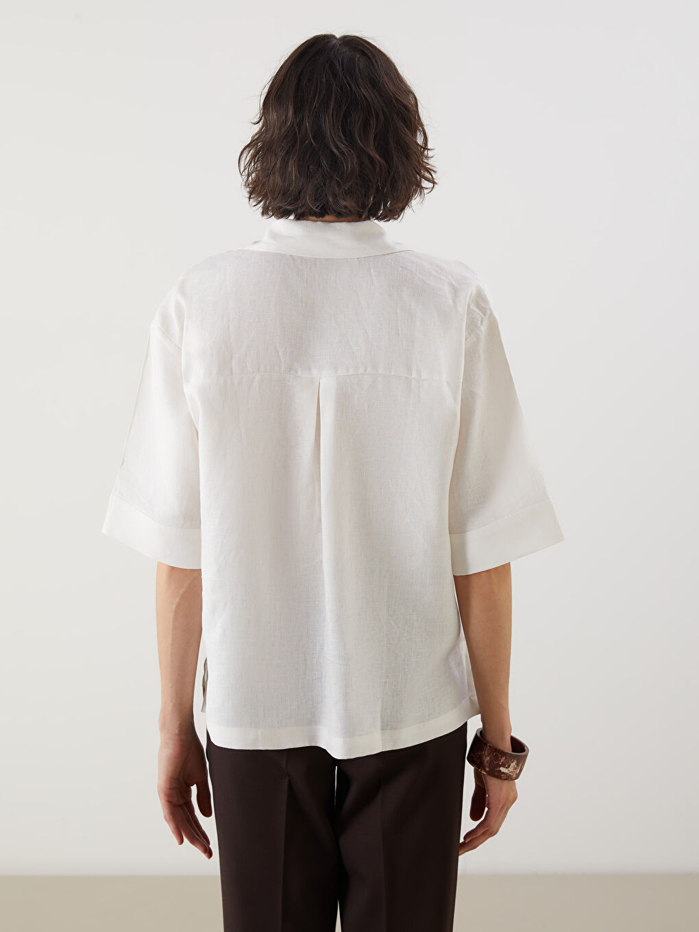 Woman ECRU Shirt -S5I339Z8-R9J