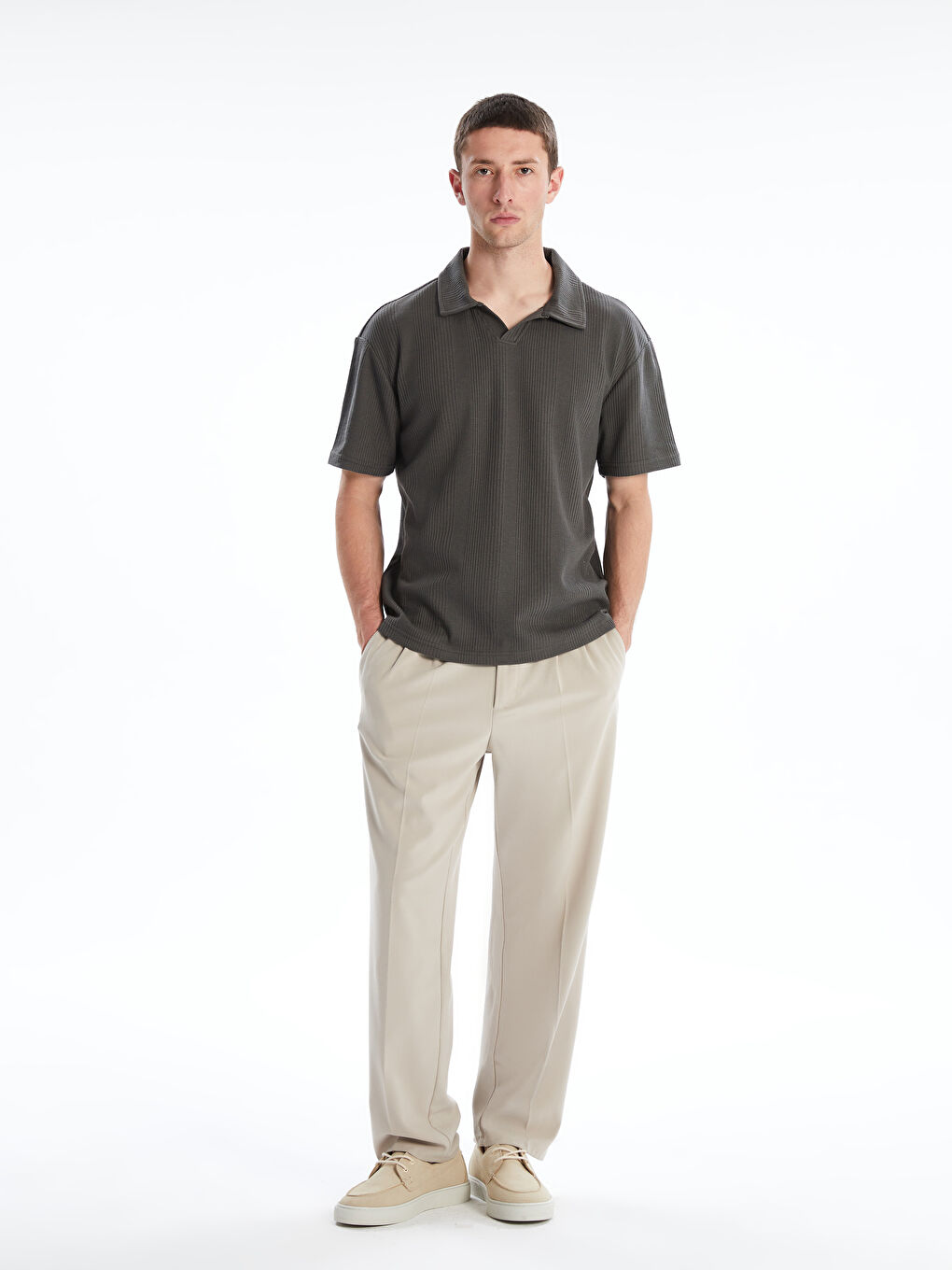 LCW Vision Men's Polo Neck T-Shirt -S5I345Z8-CYP
