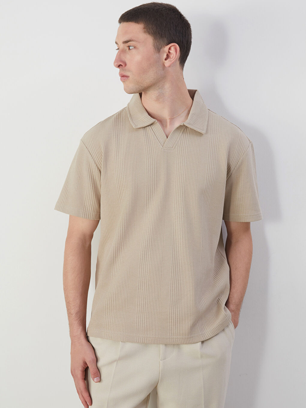 LCW Vision Men's Polo Neck T-Shirt -S5I345Z8-HZZ