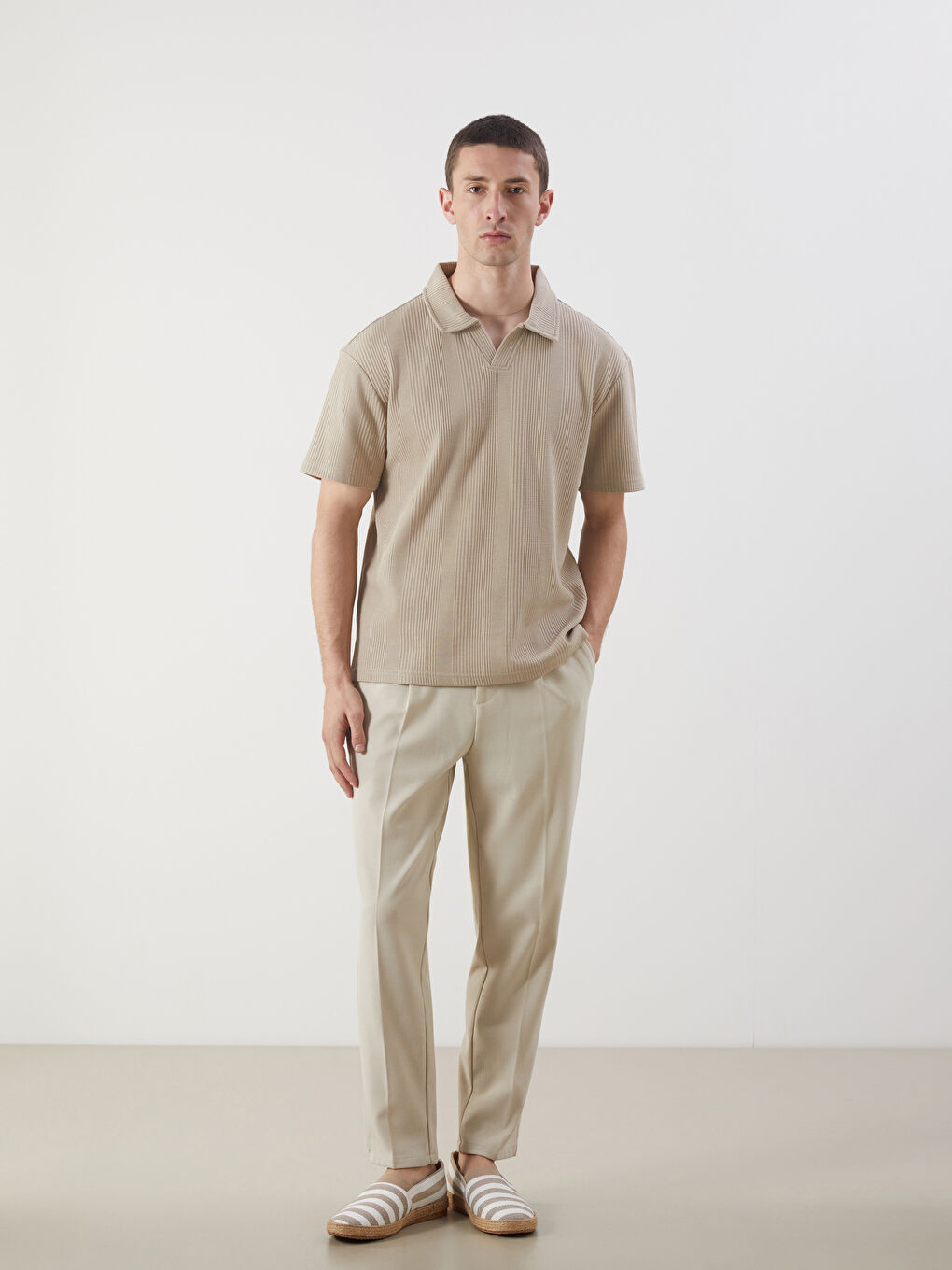 LCW Vision Men's Polo Neck T-Shirt -S5I345Z8-HZZ