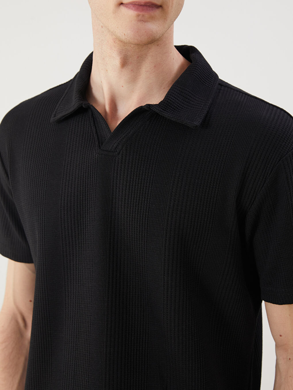 LCW Vision Men's Polo Neck T-Shirt -S5I345Z8-CVL