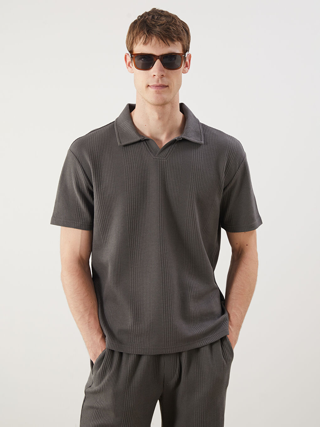 LCW Vision Men's Polo Neck T-Shirt -S5I345Z8-CYP