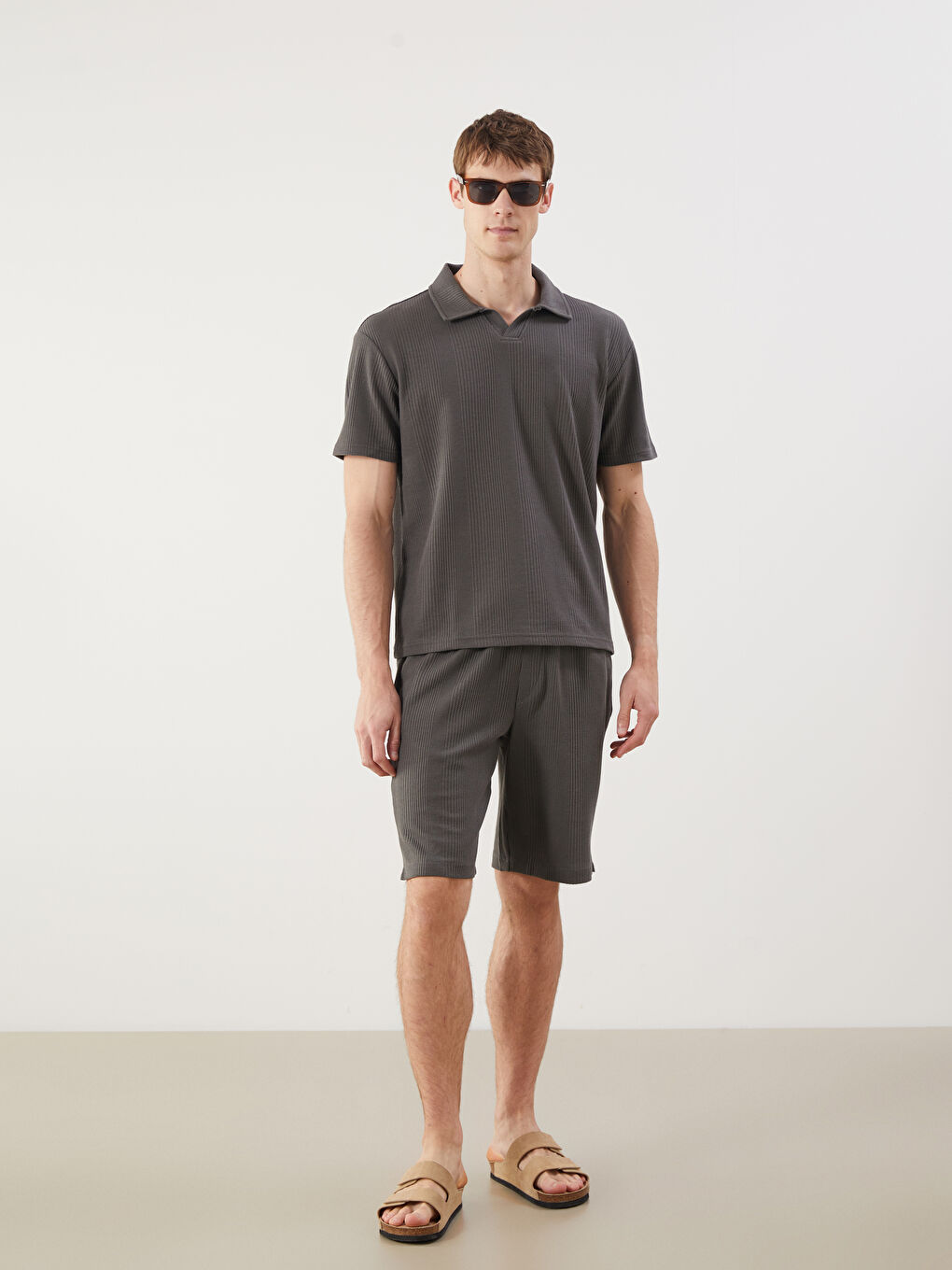 LCW Vision Men's Polo Neck T-Shirt -S5I345Z8-CYP