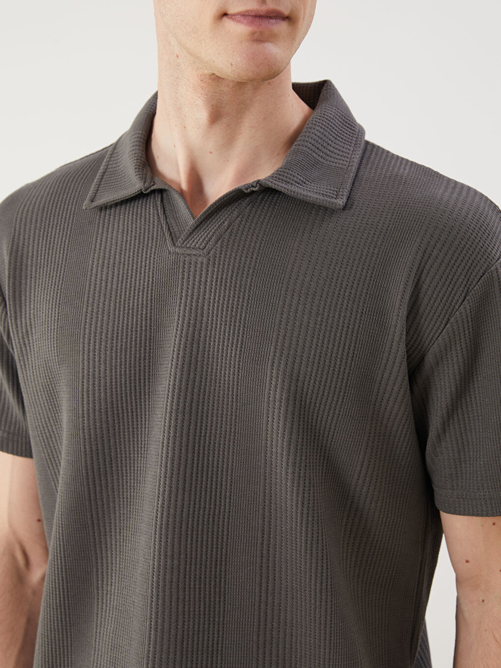 LCW Vision Men's Polo Neck T-Shirt -S5I345Z8-CYP