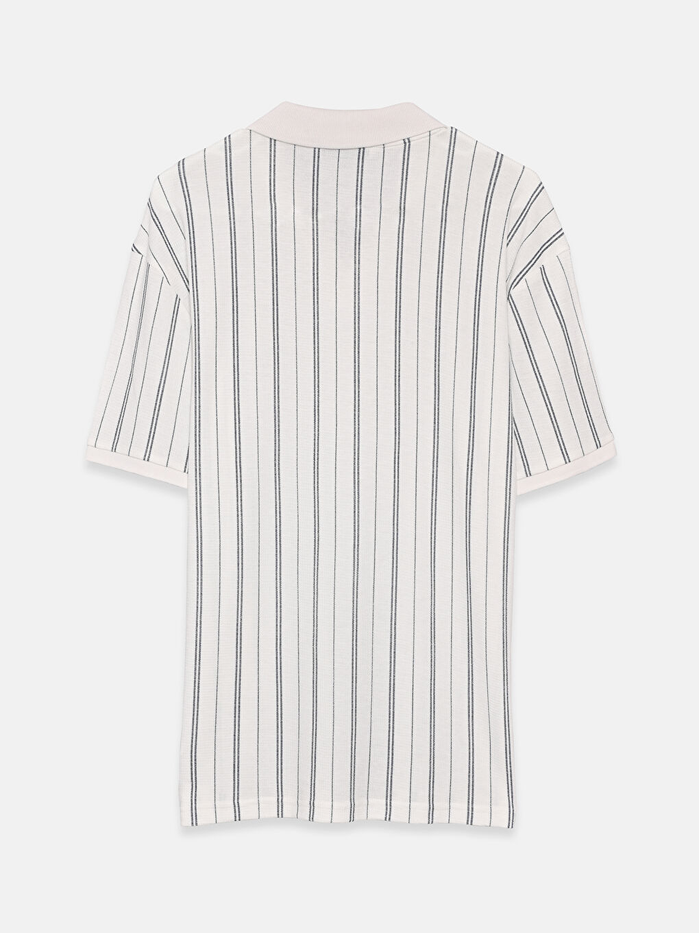 Polo Neck Striped Men's T-Shirt-1