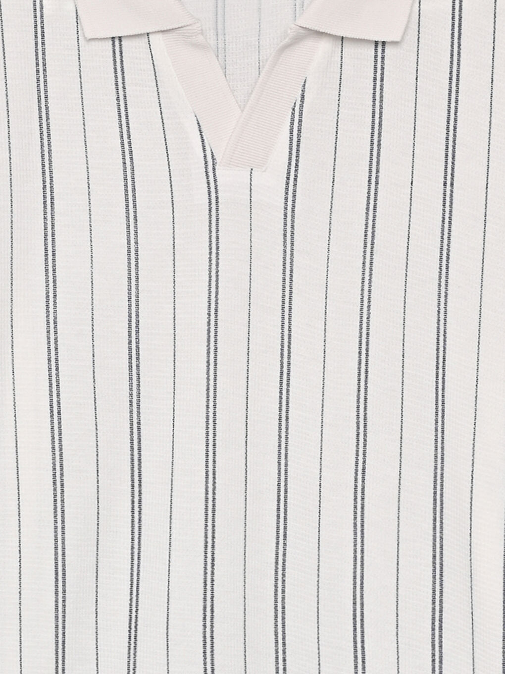 Polo Neck Striped Men's T-Shirt-2