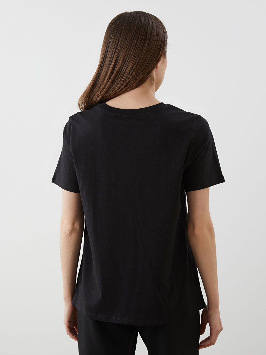 Crew Neck Studded Women'S T-Shirt -S5I380Z8-CVL