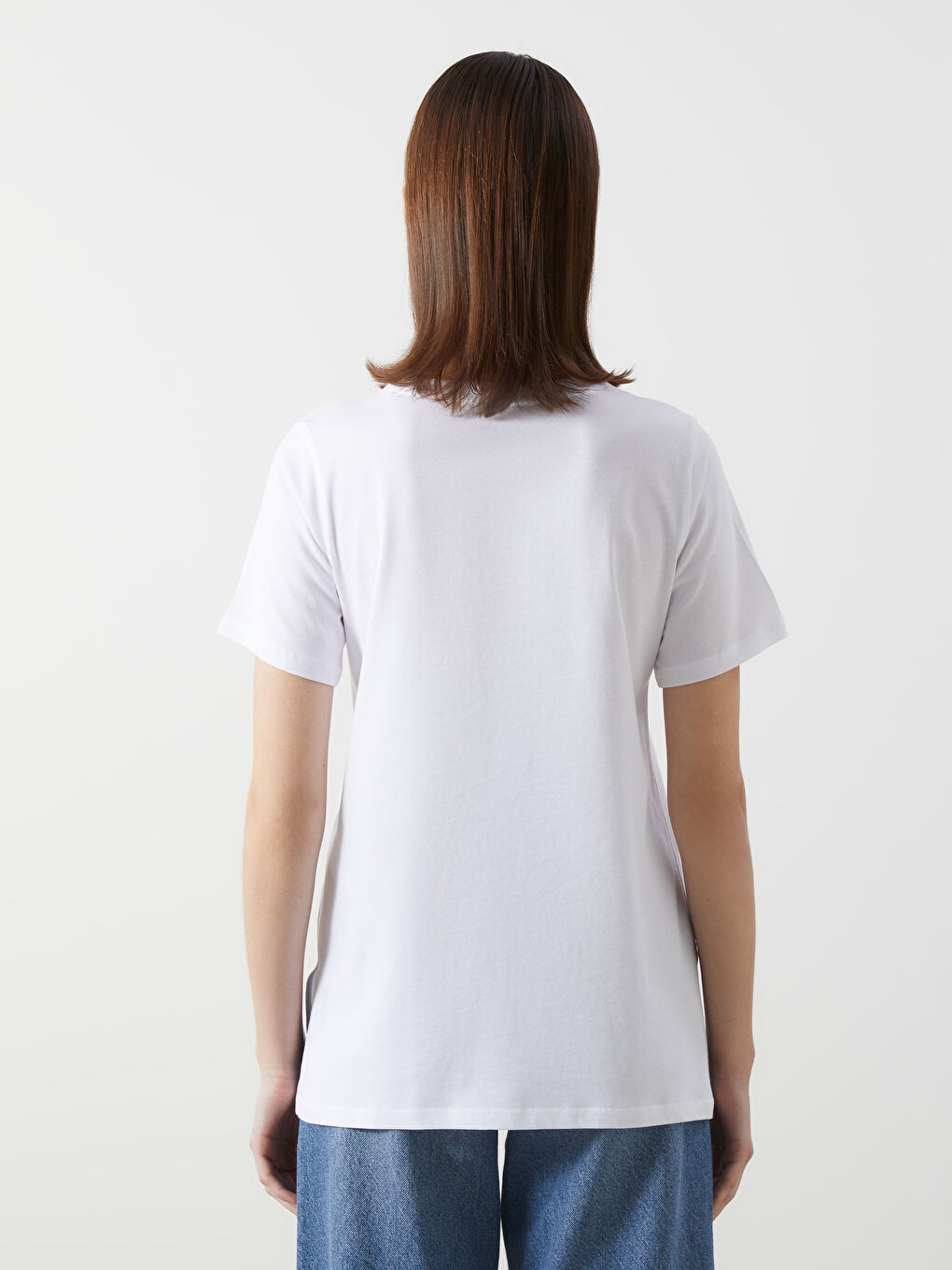 Crew Neck Floral Women's T-Shirt -S5I384Z8-R9J