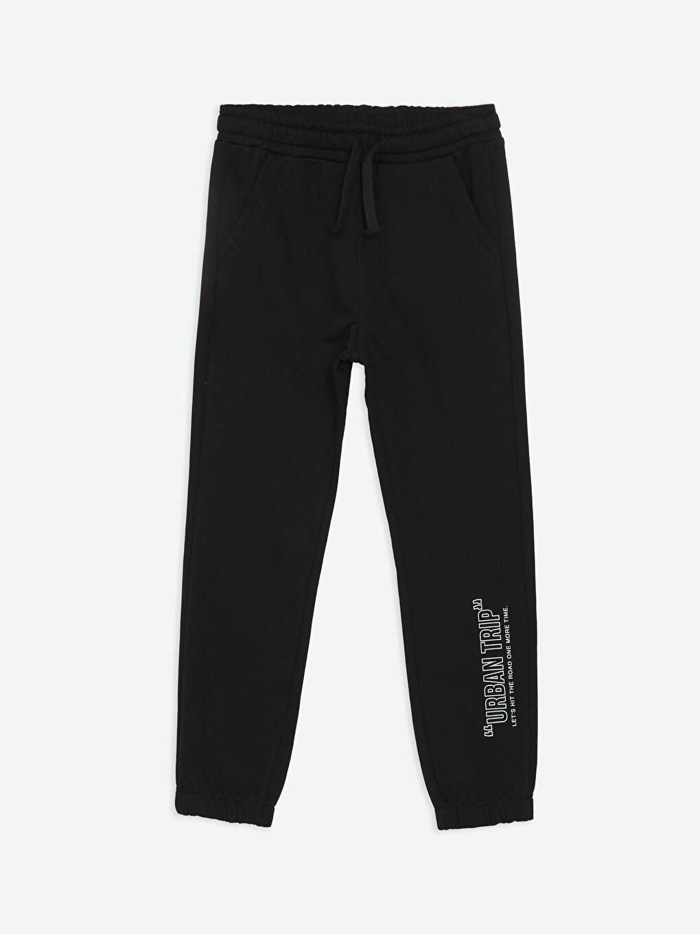 Siyah Beli Lastikli Erkek Çocuk Jogger Eşofman Altı