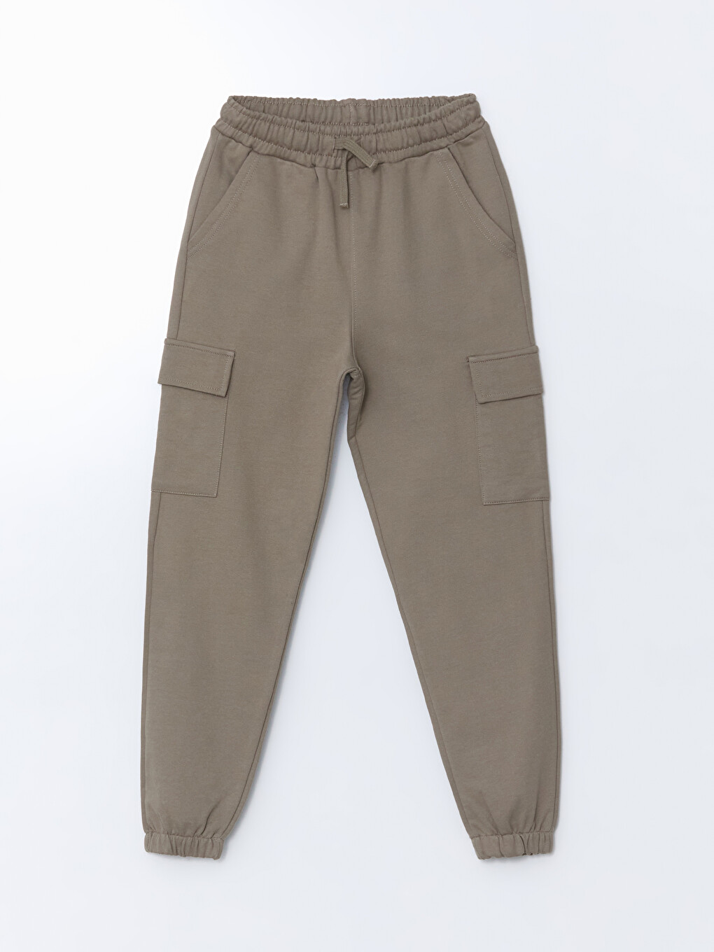 Kahverengi Beli Lastikli Erkek Çocuk Jogger Eşofman Altı