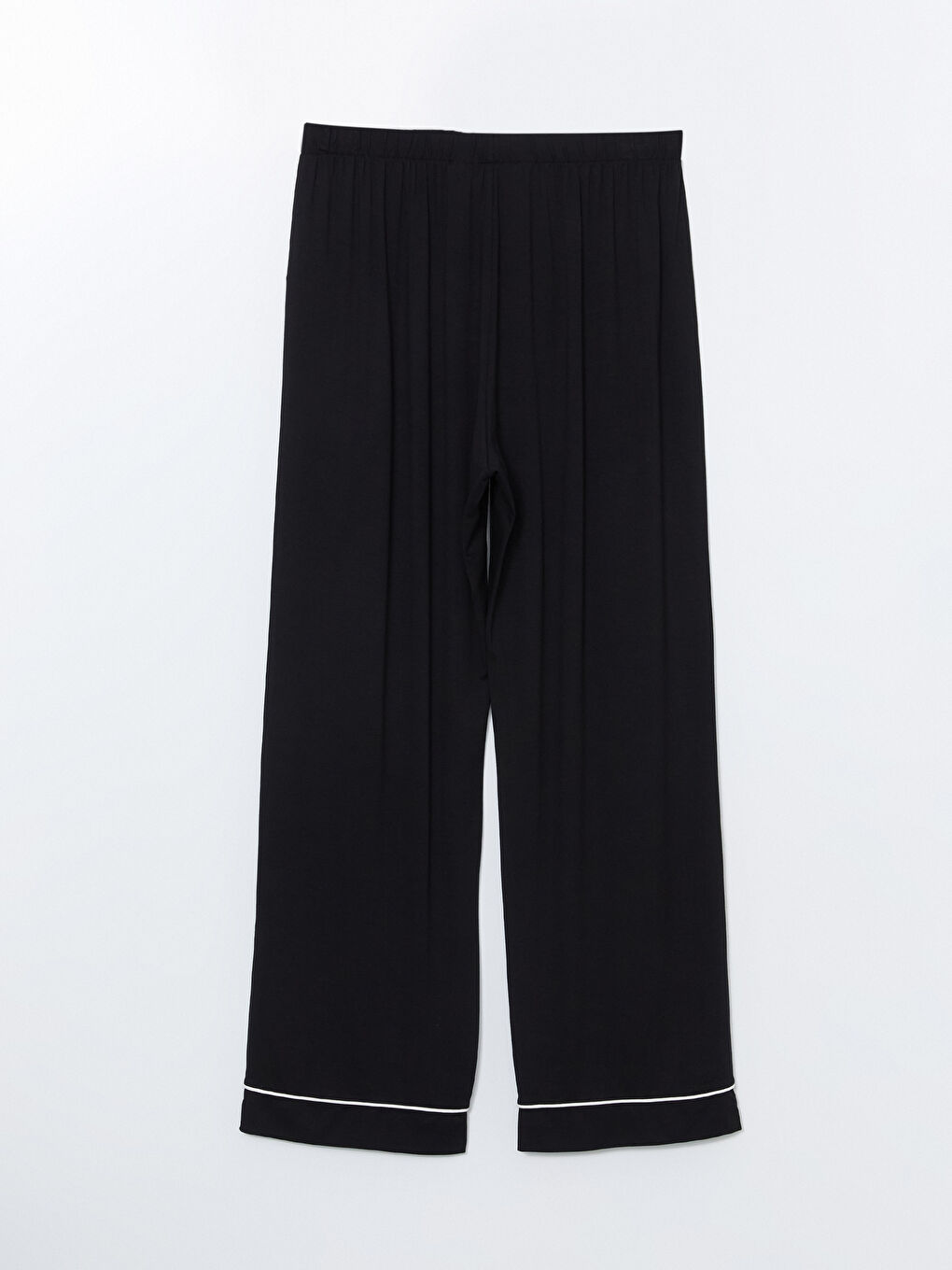 Siyah Beli Lastikli Kadın Pijama Altı-1