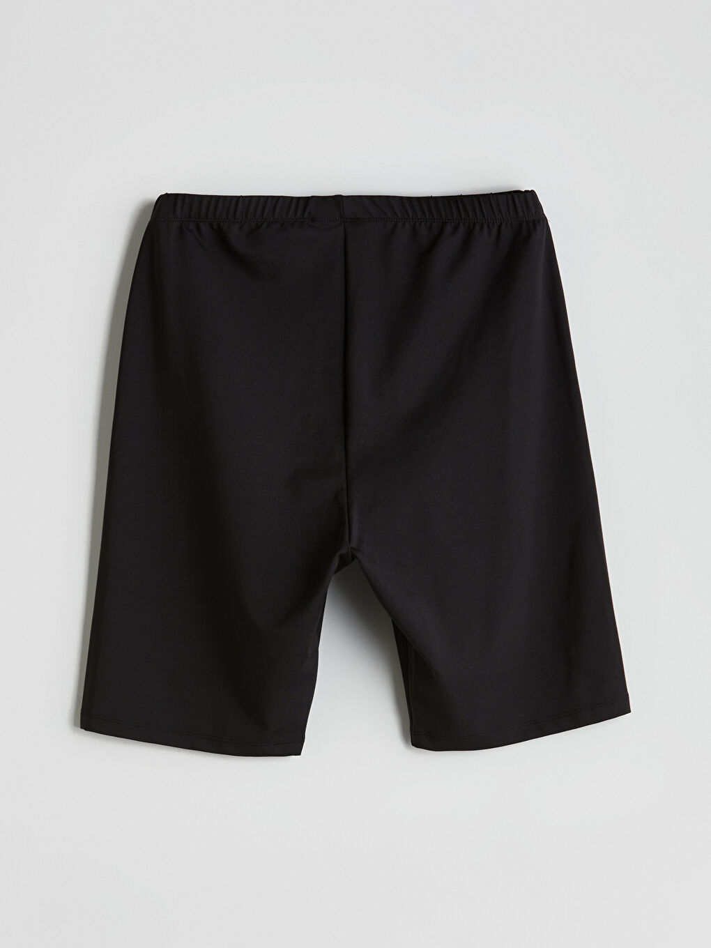 Siyah Beli Lastikli Kadın Yüzme Şort-1