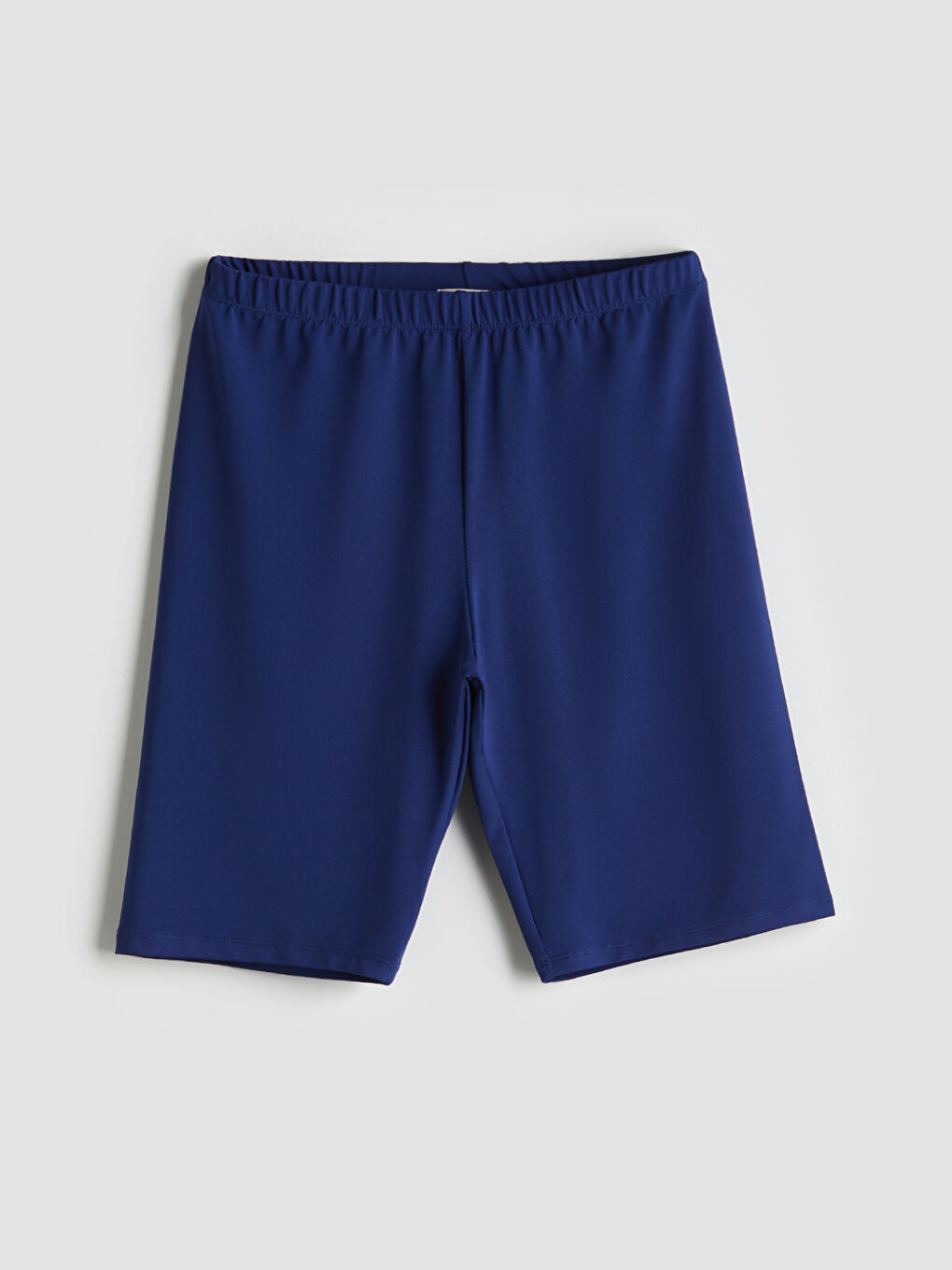 Lacivert Beli Lastikli Kadın Yüzme Şort