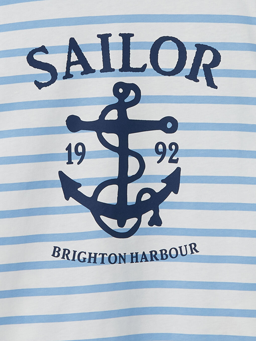 Beyaz Bisiklet Yaka Erkek Çocuk Pijama Üst-1