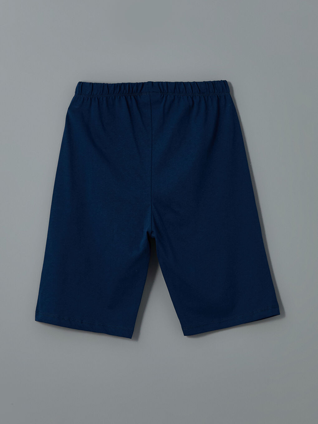 Lacivert Beli Lastikli Erkek Çocuk Pijama Şort-2