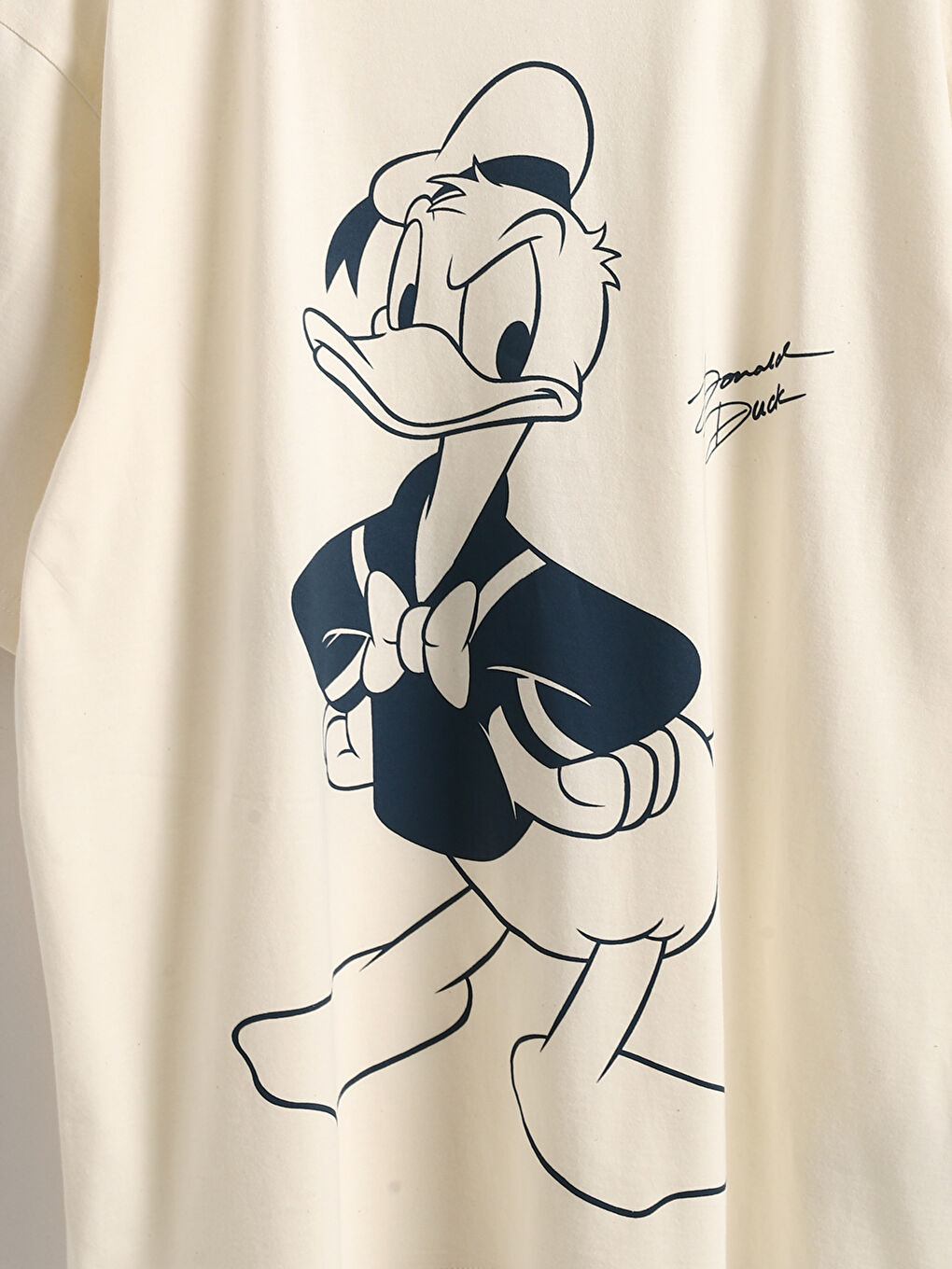 LCWAIKIKI Classic Crew Neck Donald Duck Printed Women's T-Shirt -S5I557Z8-FEW