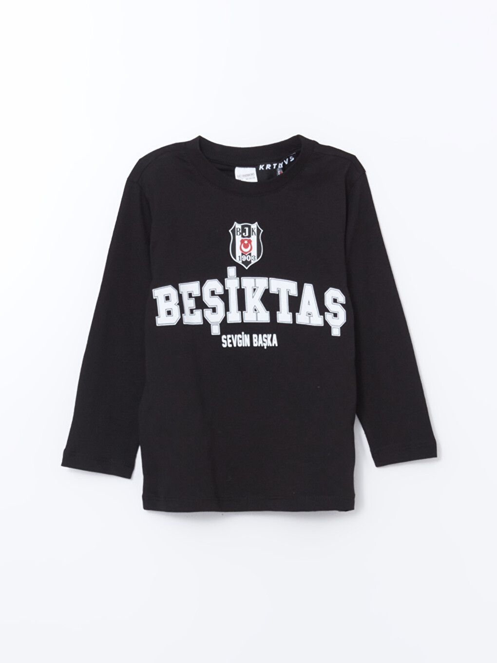 Siyah Beşiktaş Baskılı Erkek Çocuk Pijama Üst