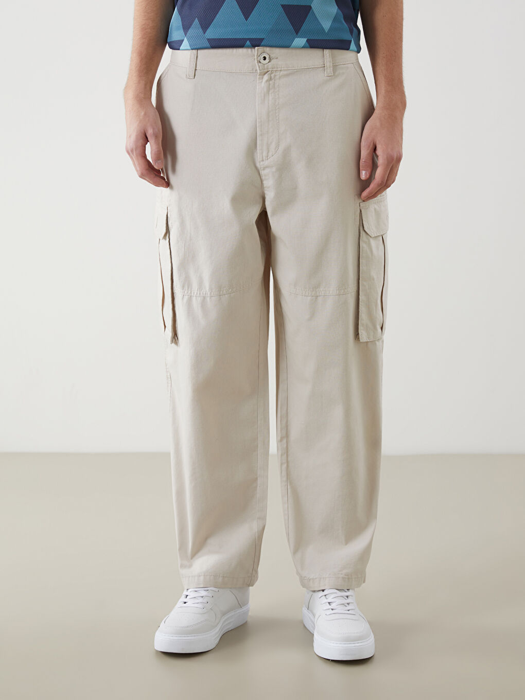 Relaxed Fit Men's Cargo Trousers -S5I654Z8-VKC